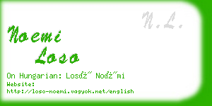 noemi loso business card